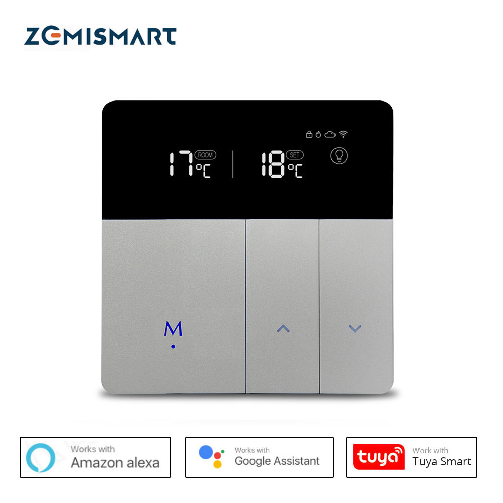 Compatible with Alexa WiFi Control Google Home Electric Underfloor Heating Underfloor Simple Installation Installation Kit Included Nassboards Smart WiFi Electric Thermostat